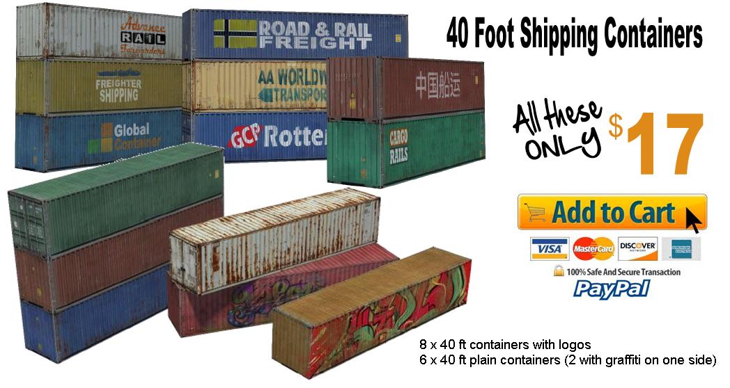 buy scale model containers